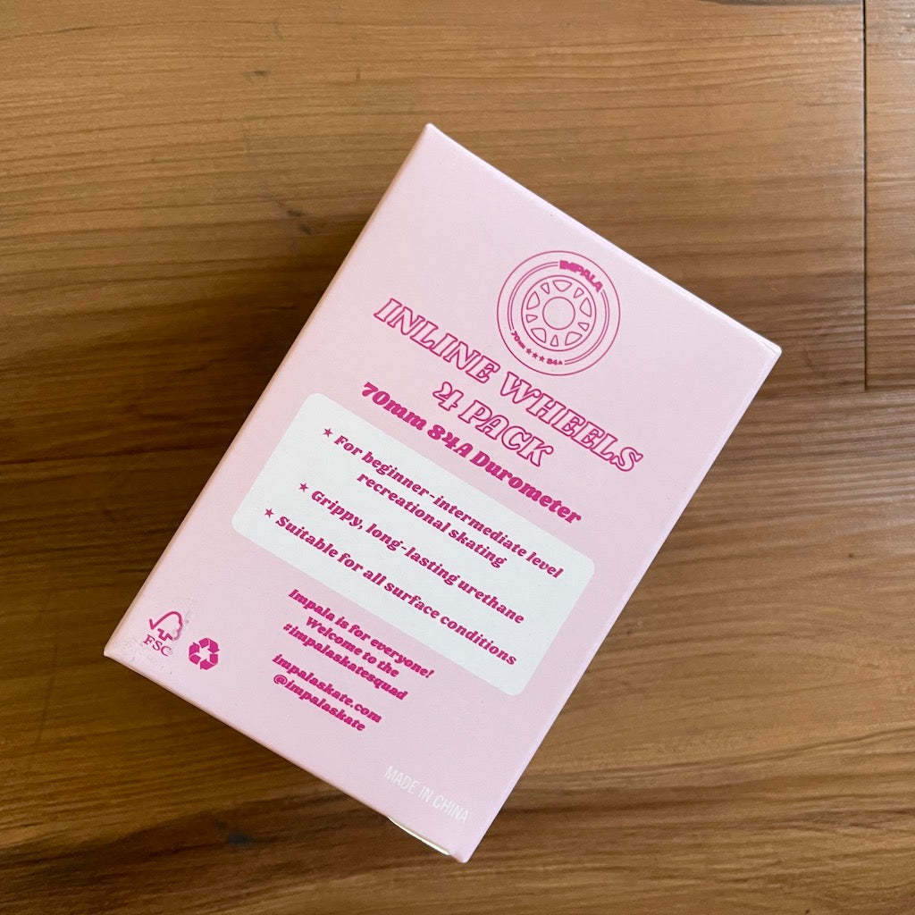 IMPALA - Pink 70mm 4-Pack Inline Skate Wheels