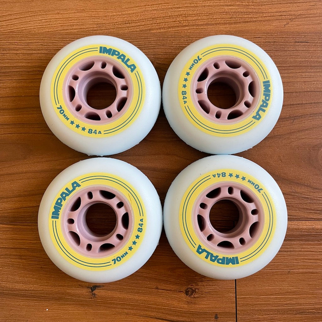 IMPALA - Blue 70mm 4-Pack Inline Skate Wheels