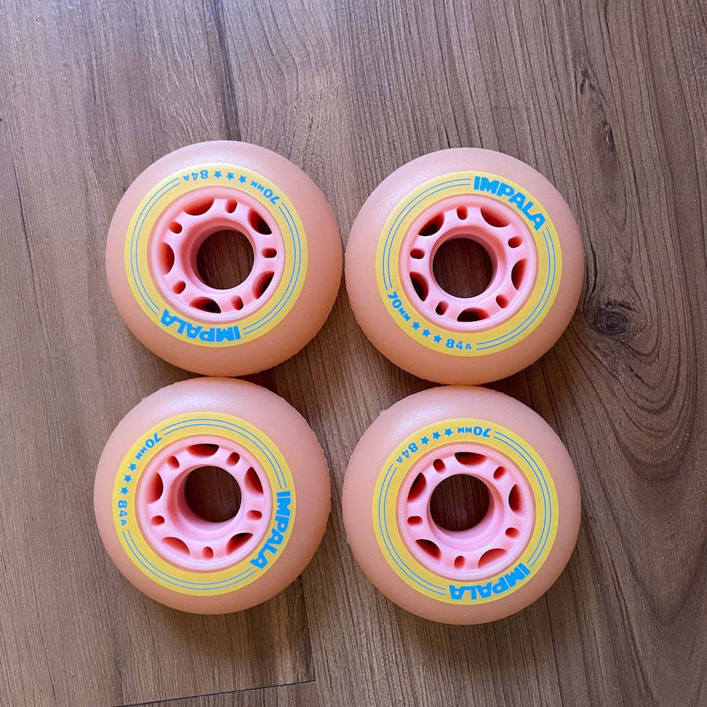 IMPALA - Pink 70mm 4-Pack Inline Skate Wheels