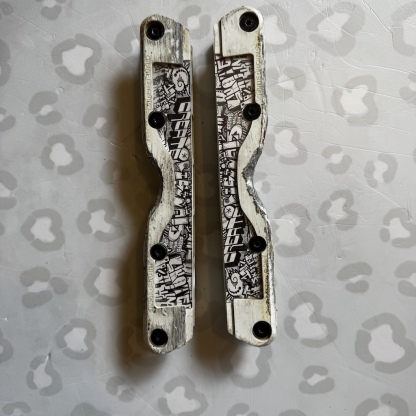 CREATE ORIGINALS - White UFS Aggressive Inline Skate Frames (LARGE / USED)