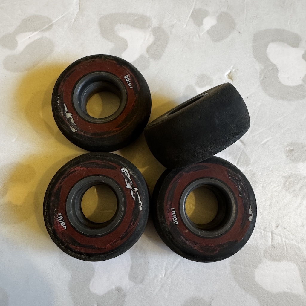 50/50 - 60mm/88a Aggressive Inline Skate Wheels (USED)
