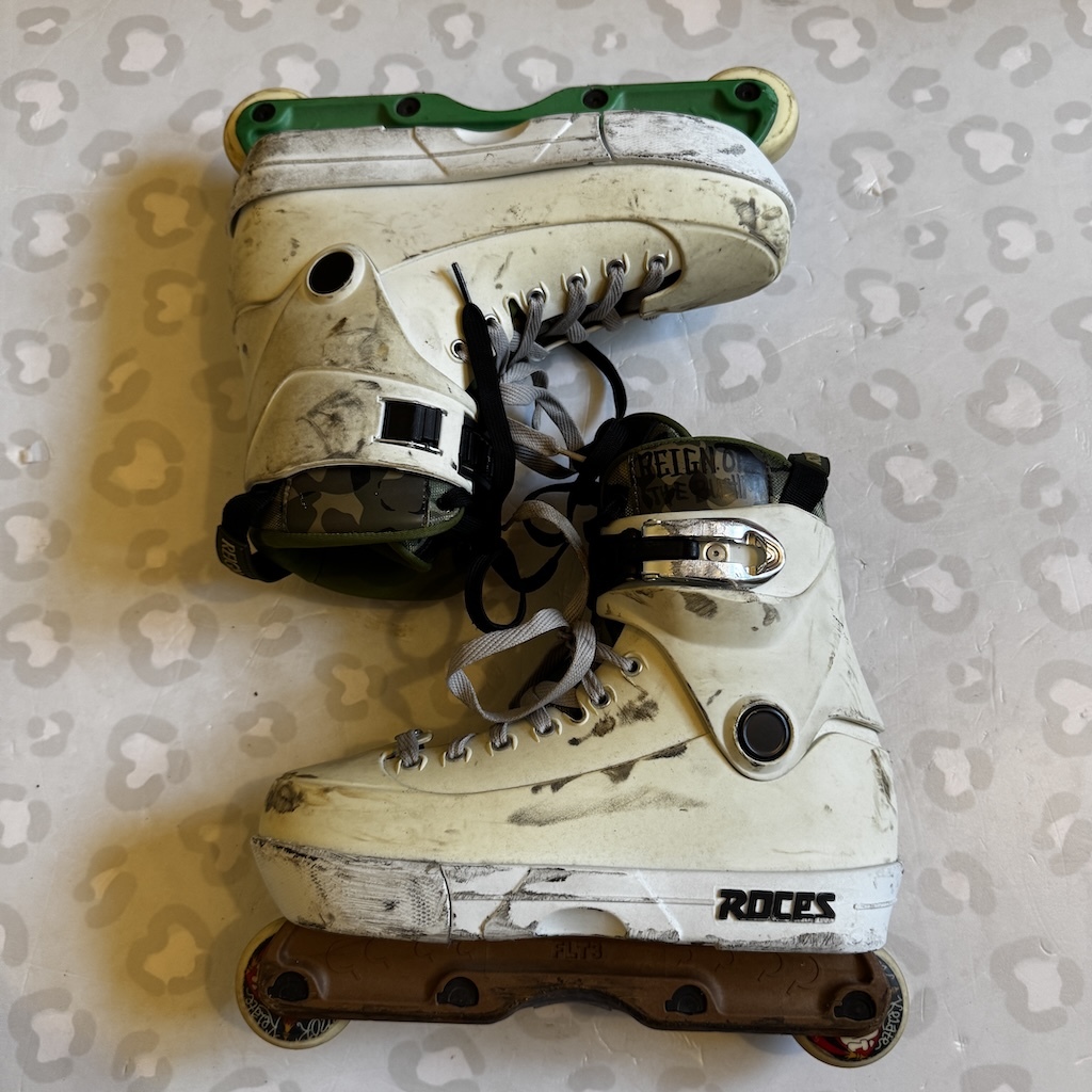 ROCES - White 5th Element Aggressive Inline Skates (US7 / USED)