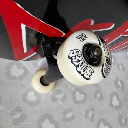DEATHWISH - Deathspray Red 8.25" Skateboard (Premium Thunder + Bones Custom Combo)