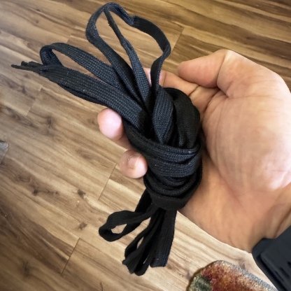 POWERSLIDE - Black Flat 185cm Skate Laces