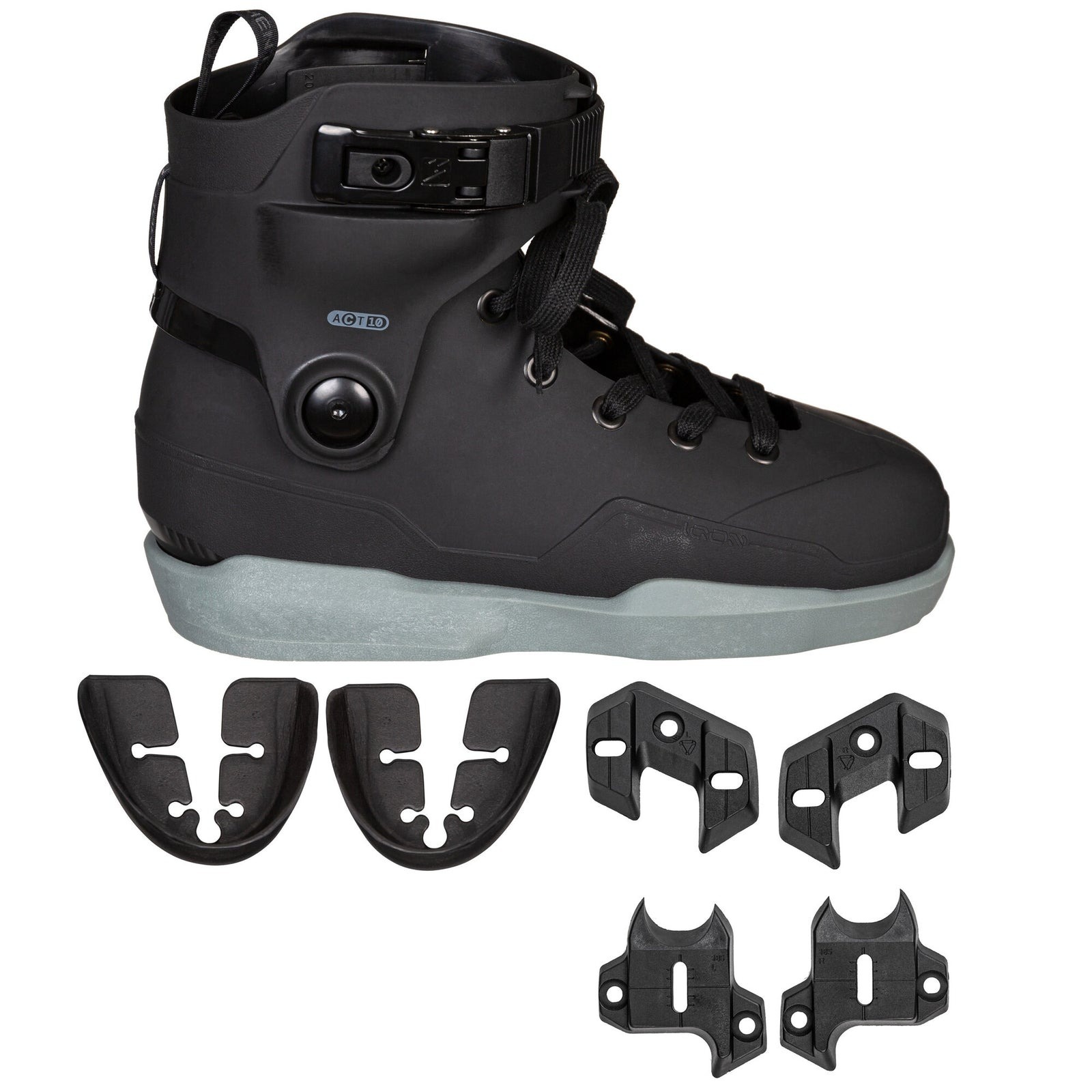IQON - ACT Black Interlink Aggressive Inline Skates Boot Only