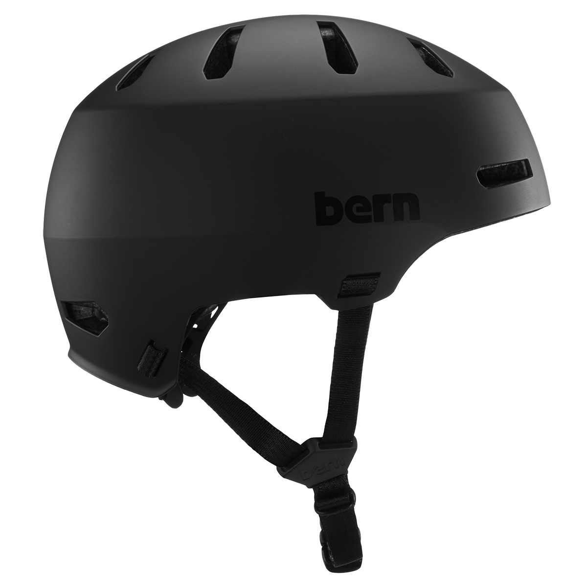 BERN - Macon 2.0 Hard Hat (Matte Black Asian Fit) Helmet