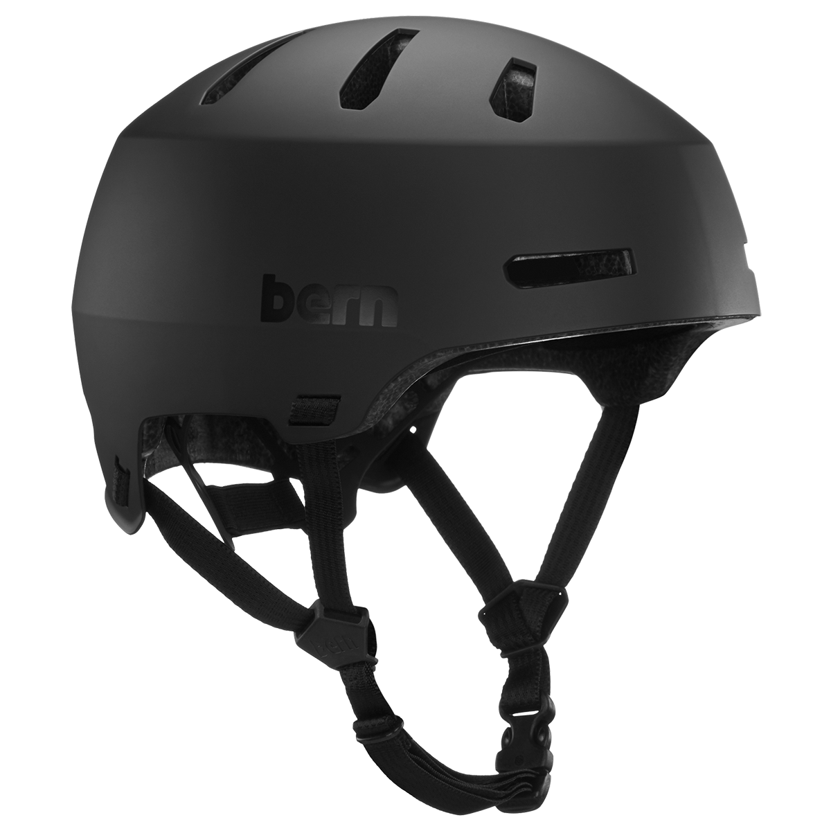 BERN - Macon 2.0 Hard Hat (Matte Black Asian Fit) Helmet