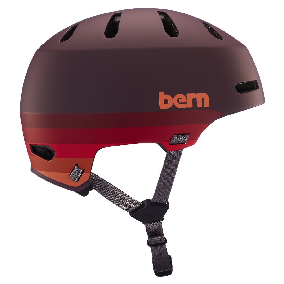 BERN - Macon 2.0 Hard Hat (Matte Retro Maroon) Helmet