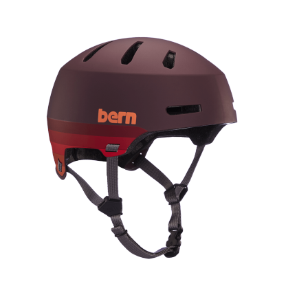 BERN - Macon 2.0 Hard Hat (Matte Retro Maroon) Helmet