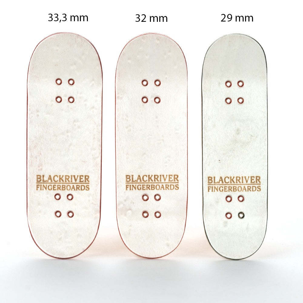 BLACKRIVER - BR Mini Logo 32mm Wide Shape Fingerboard Deck (Various Colours)