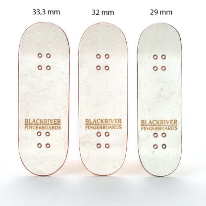 BLACKRIVER - BR Mini Logo 32mm Wide Shape Fingerboard Deck (Various Colours)