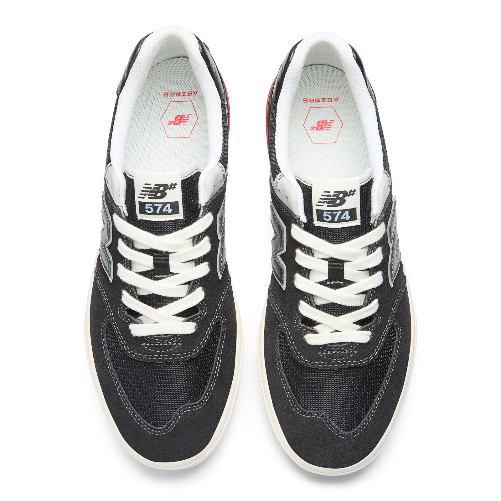 NB NUMERIC - 574 Vulc (Black/White) Skate Shoes