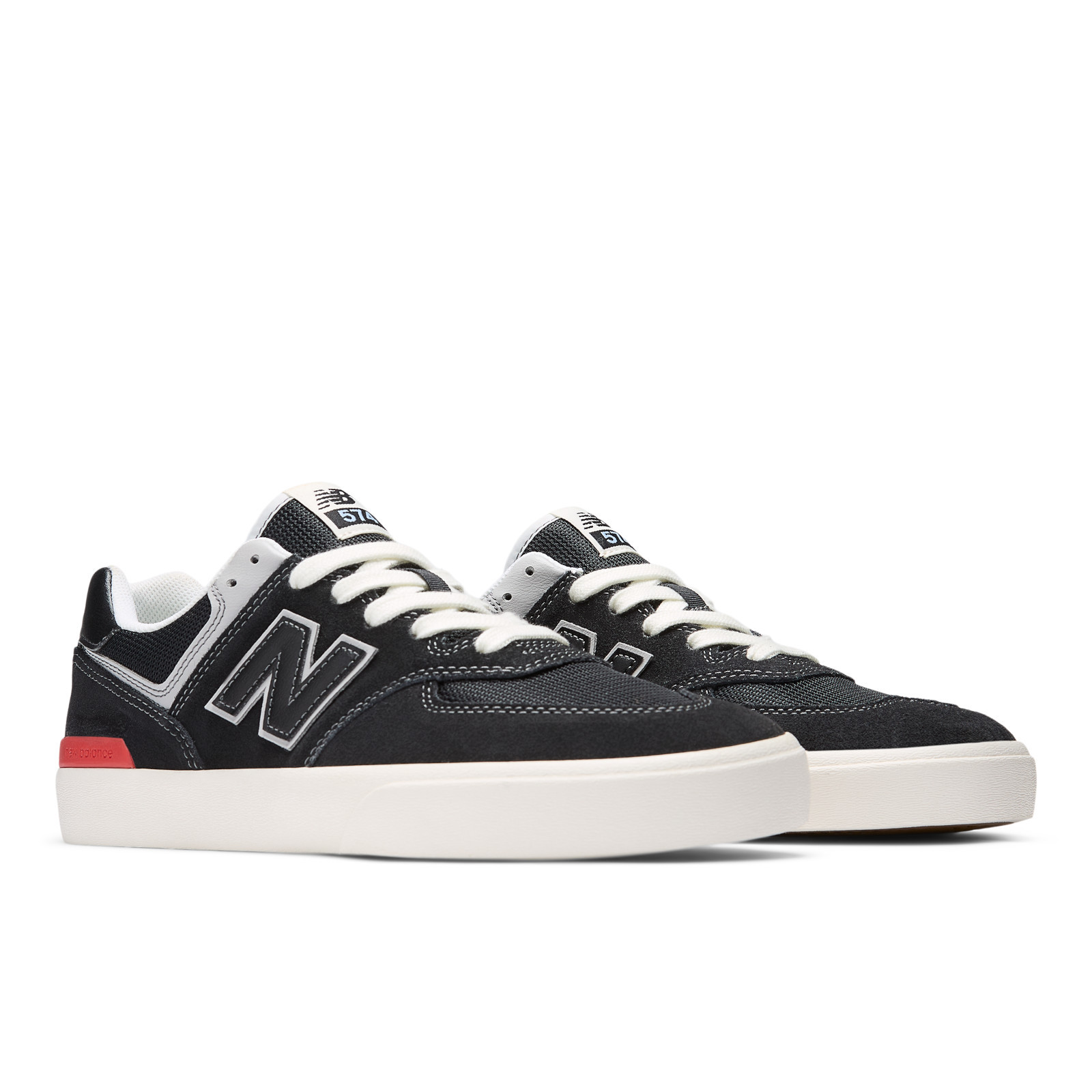 NB NUMERIC - 574 Vulc (Black/White) Skate Shoes