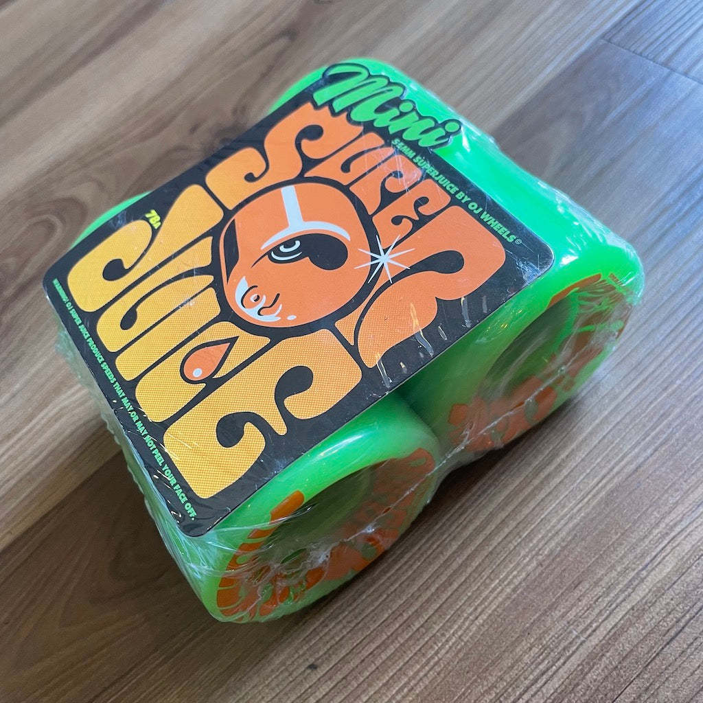 OJ WHEELS - Mini Super Juice Green 55mm/78a Skateboard Wheels