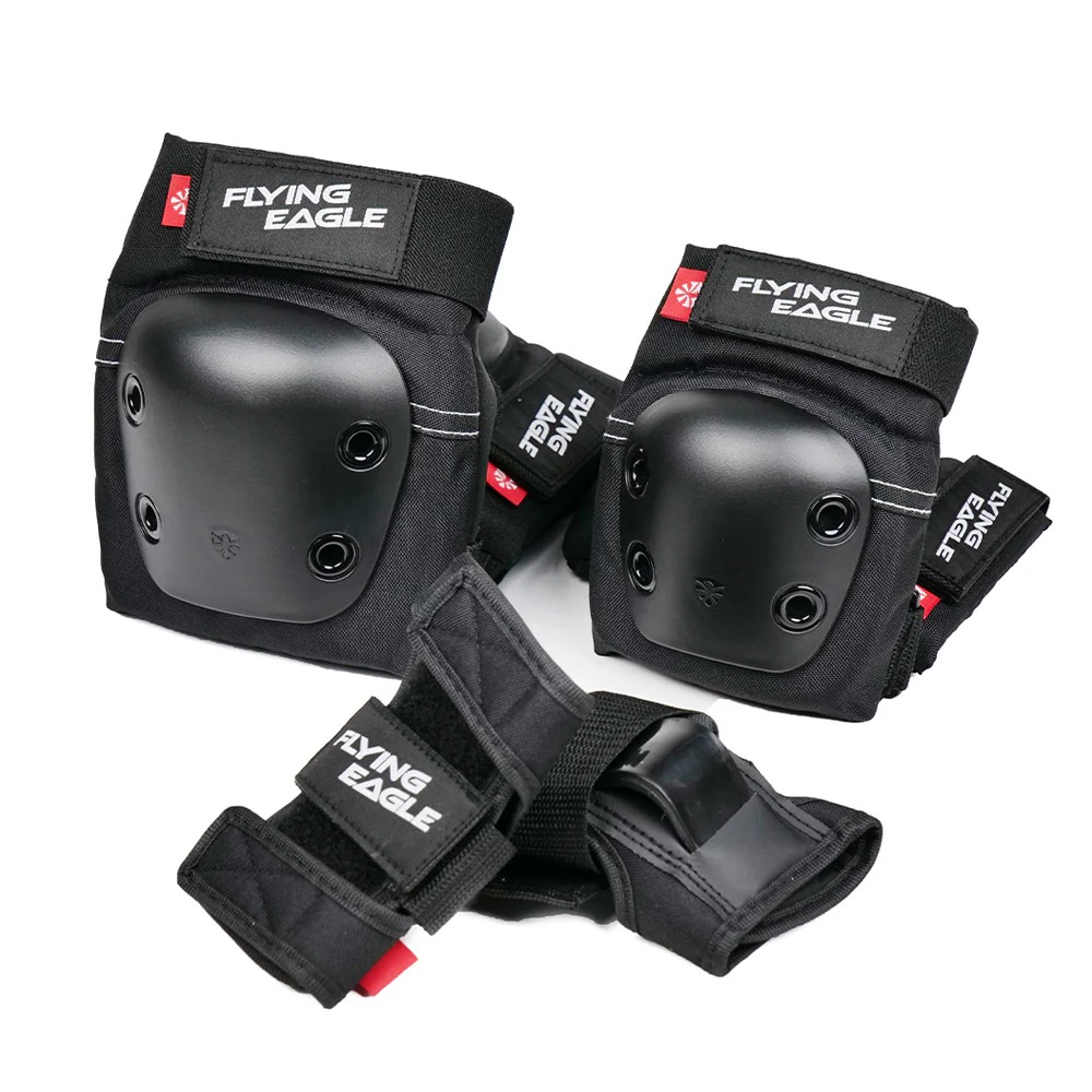 FLYING EAGLE - Black Valiant Pro Jr Protective Padset