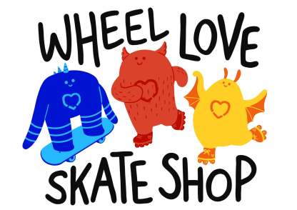 WHEEL LOVE - Skate Friends T-shirt