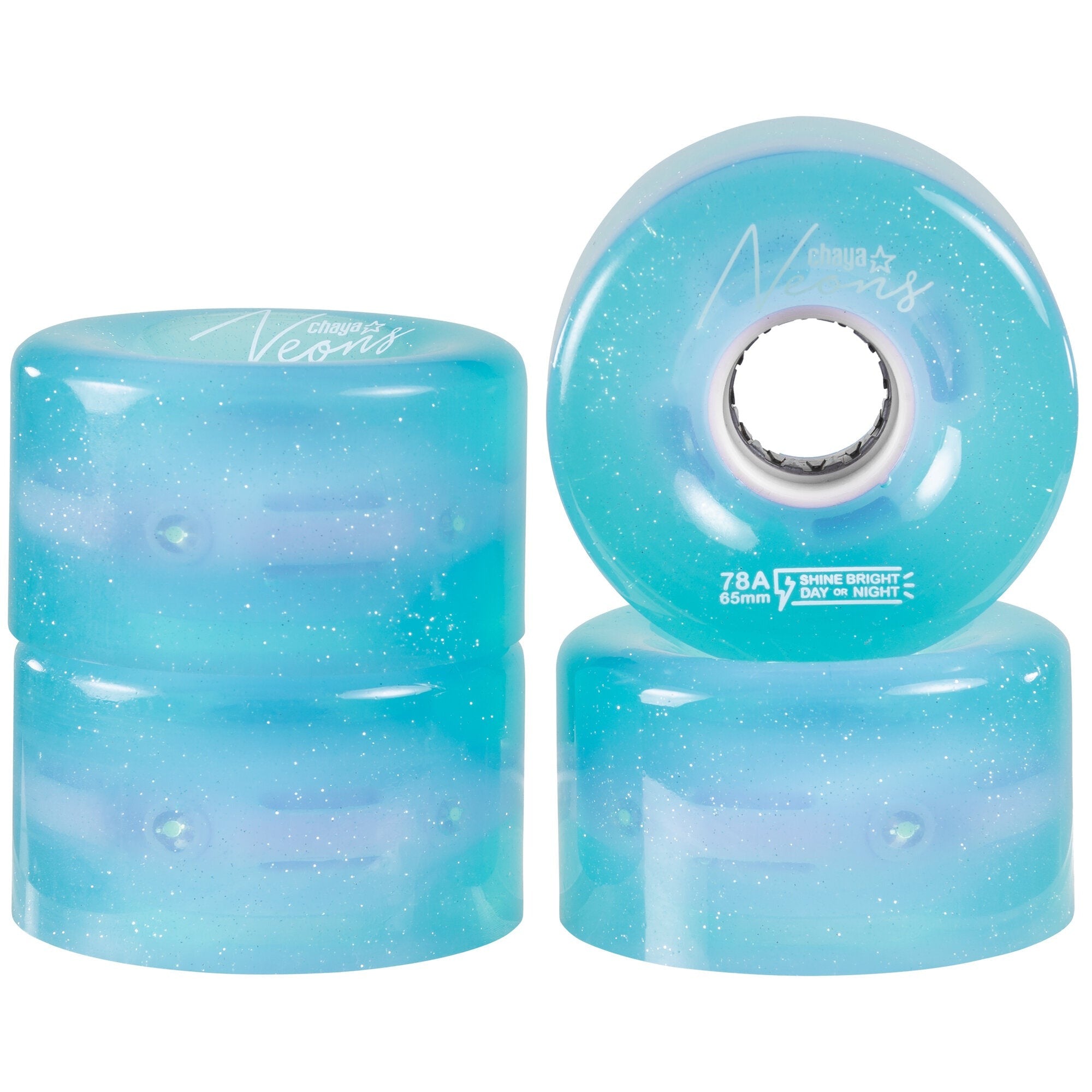 CHAYA - Neon 65mm/38mm/78a LED Skate Wheels (Various Colours)