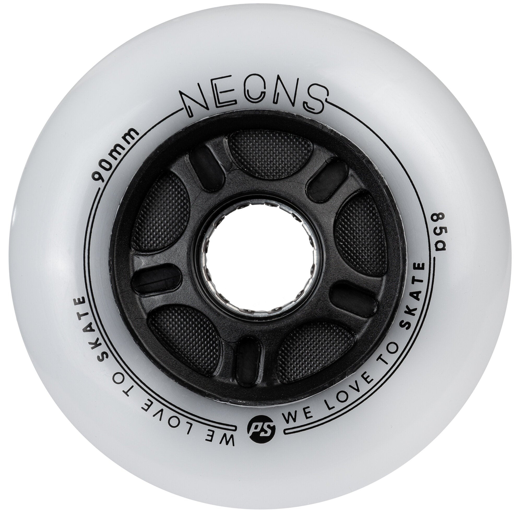 POWERSLIDE - Neons 90mm/85A (Blue / Red) Light Up LED Urban Inline Skate Wheels