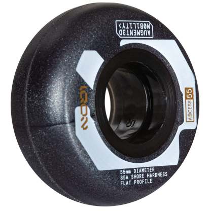 IQON - Dark Grey 55mm/85a Access Aggressive Inline Skate Wheels