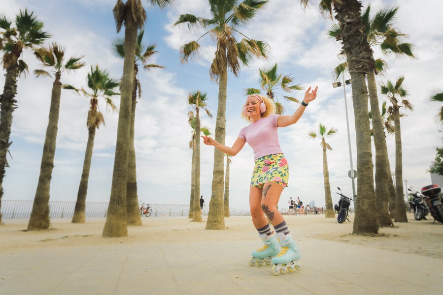 POWERSLIDE - Zoom Baby Blue 80 Urban Inline Skates