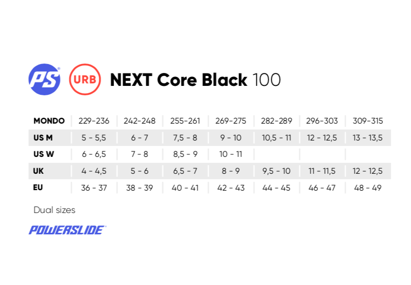 POWERSLIDE - Next Core Black 80 Inline Skates