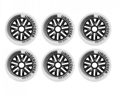UNDERCOVER - Raw 125mm / 85a 6-Pack Inline Skate Wheels