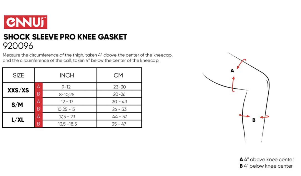 ENNUI - Pro Shock Sleeve Knee Gasket