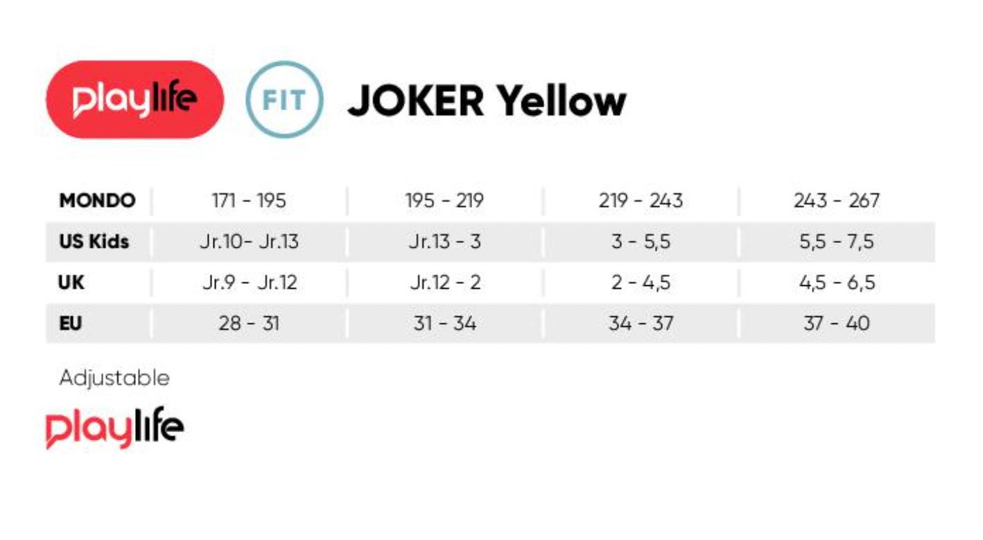 PLAYLIFE - Joker Blue Glow Adjustable Inline Skates + Padset Combo