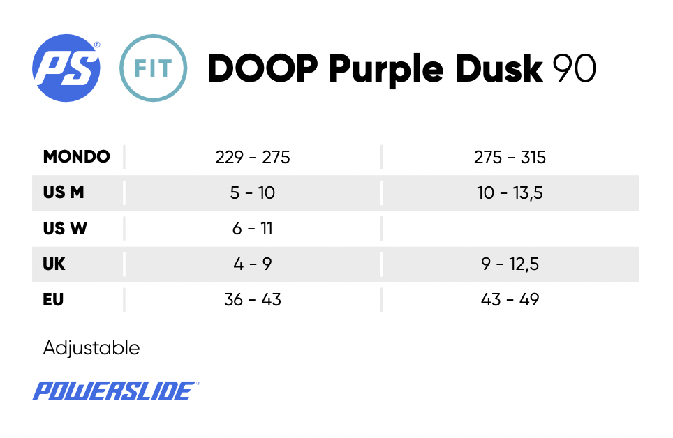 POWERSLIDE - Doop Purple Dusk 90 Urban Inline Skates