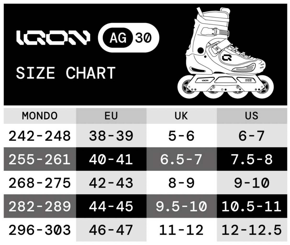 IQON - AG30 Urban Boot Only Inline Skates