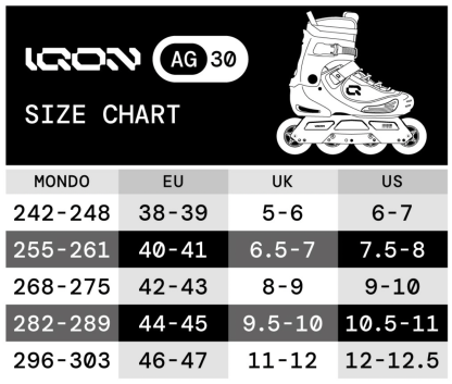 IQON - AG30 Urban Boot Only Inline Skates