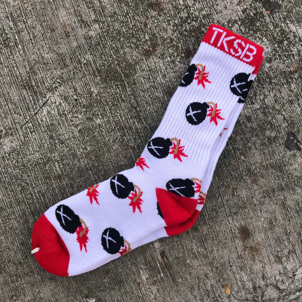 TKSB - Bomb White Socks