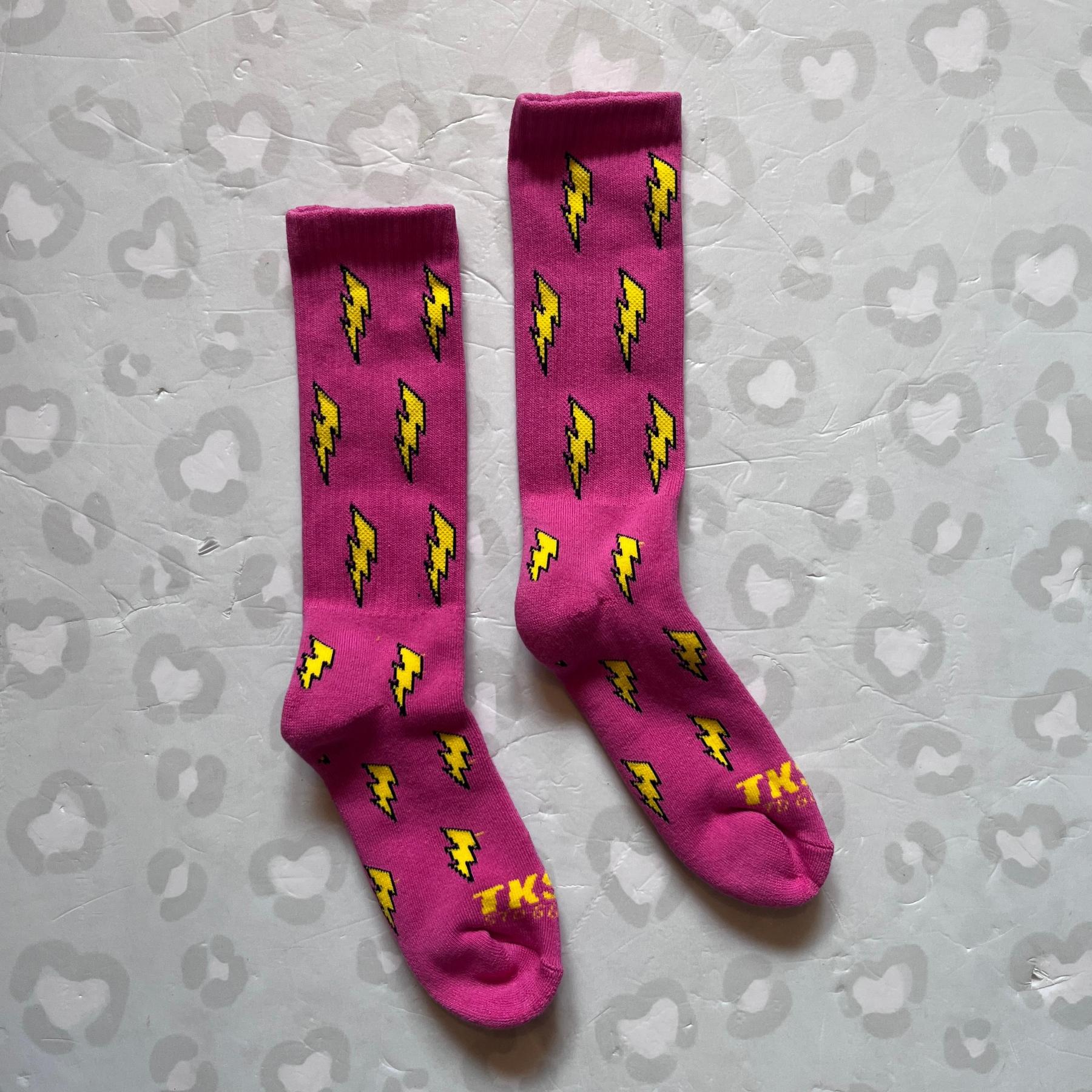 TKSB - Pink Flash Socks
