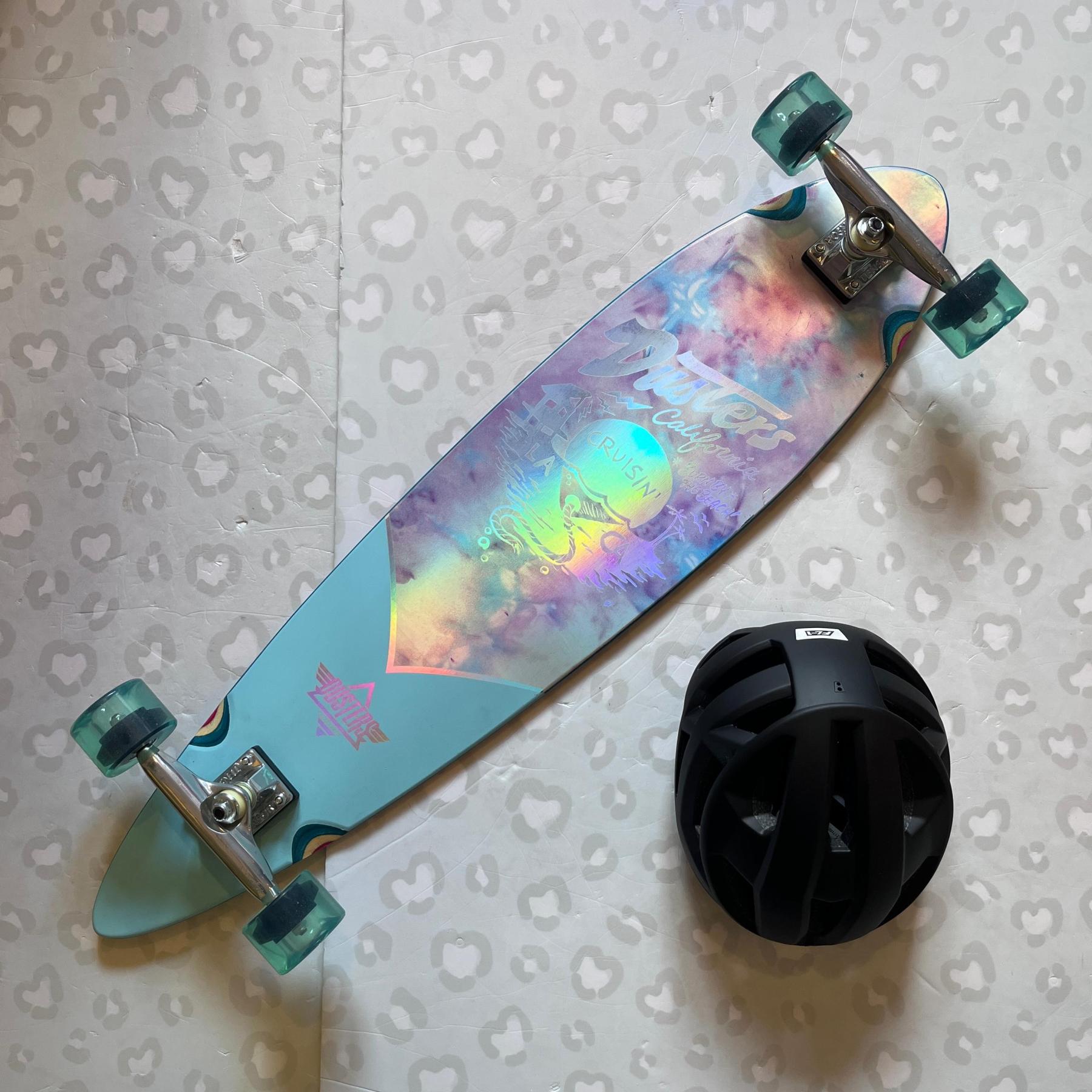 DUSTERS - Cruisin Chrome 37" Pintail Longboard (Clearance Sale With Free Helmet!)