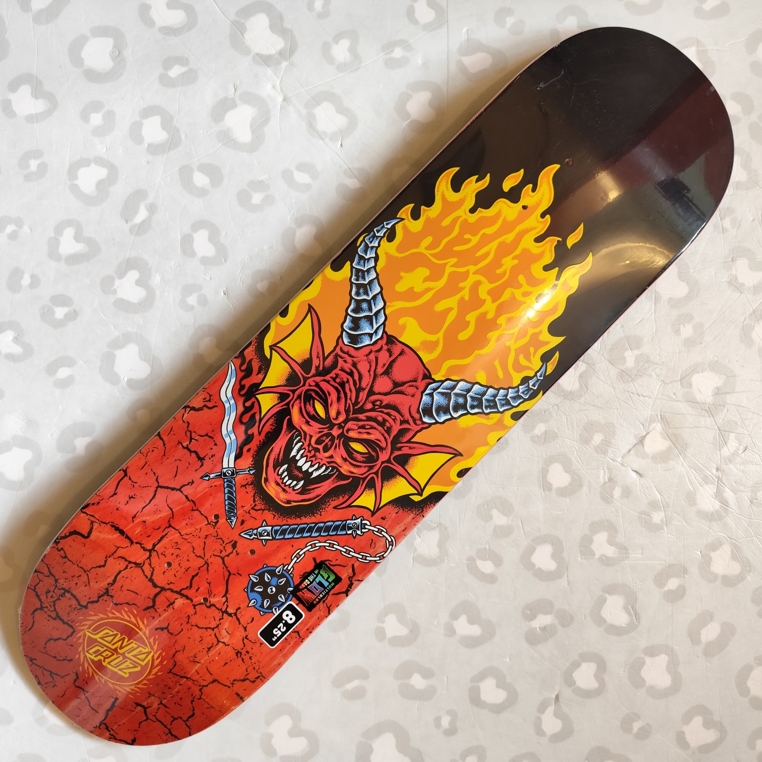 SANTA CRUZ - Stranger Things Hellfire Club 8.25" Skateboard Deck
