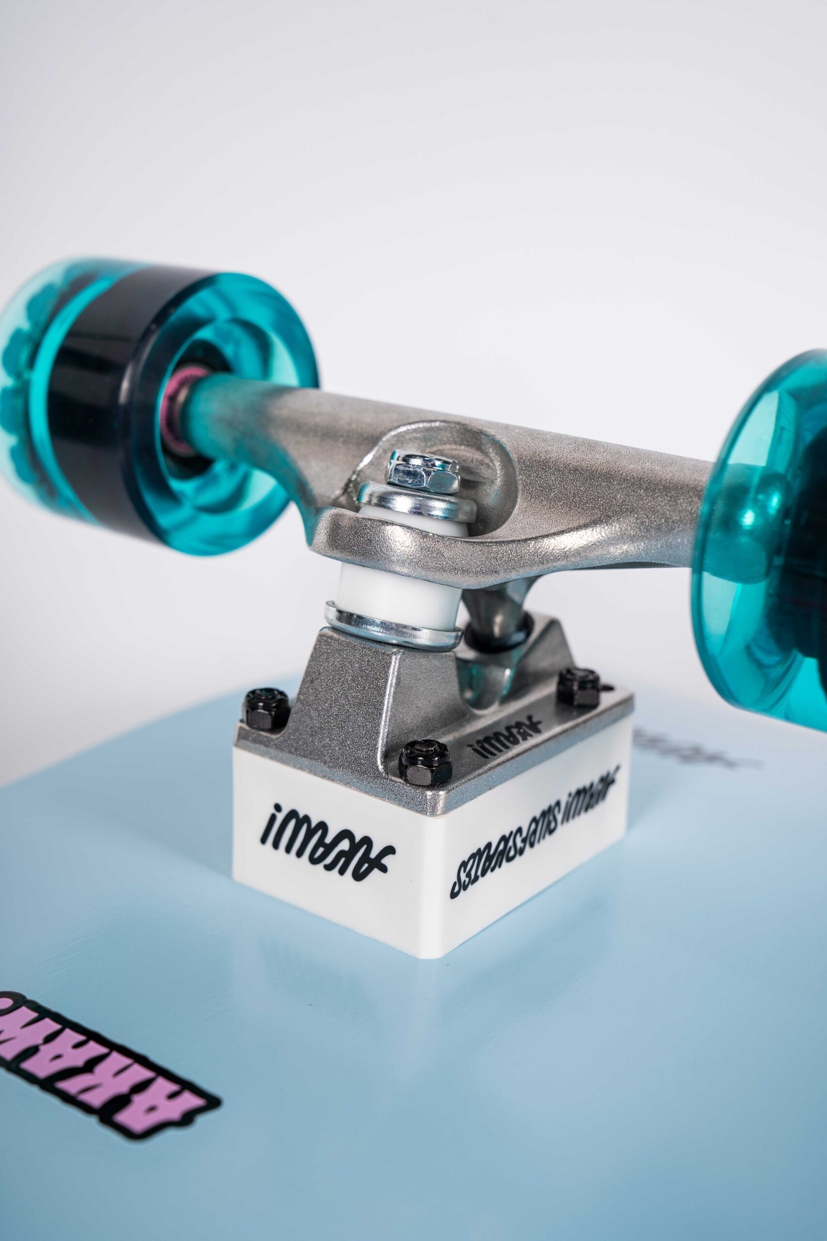 AKAW! - Blue Concrete Beach 10" x 32" Complete Surfskate Cruiser Skateboard