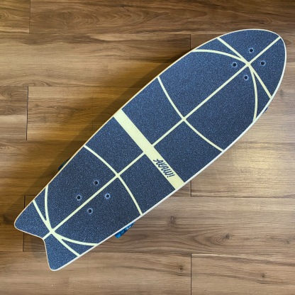AKAW! - Concrete Beach  9.5" x 30"  Complete Surfskate Cruiser Skateboard 