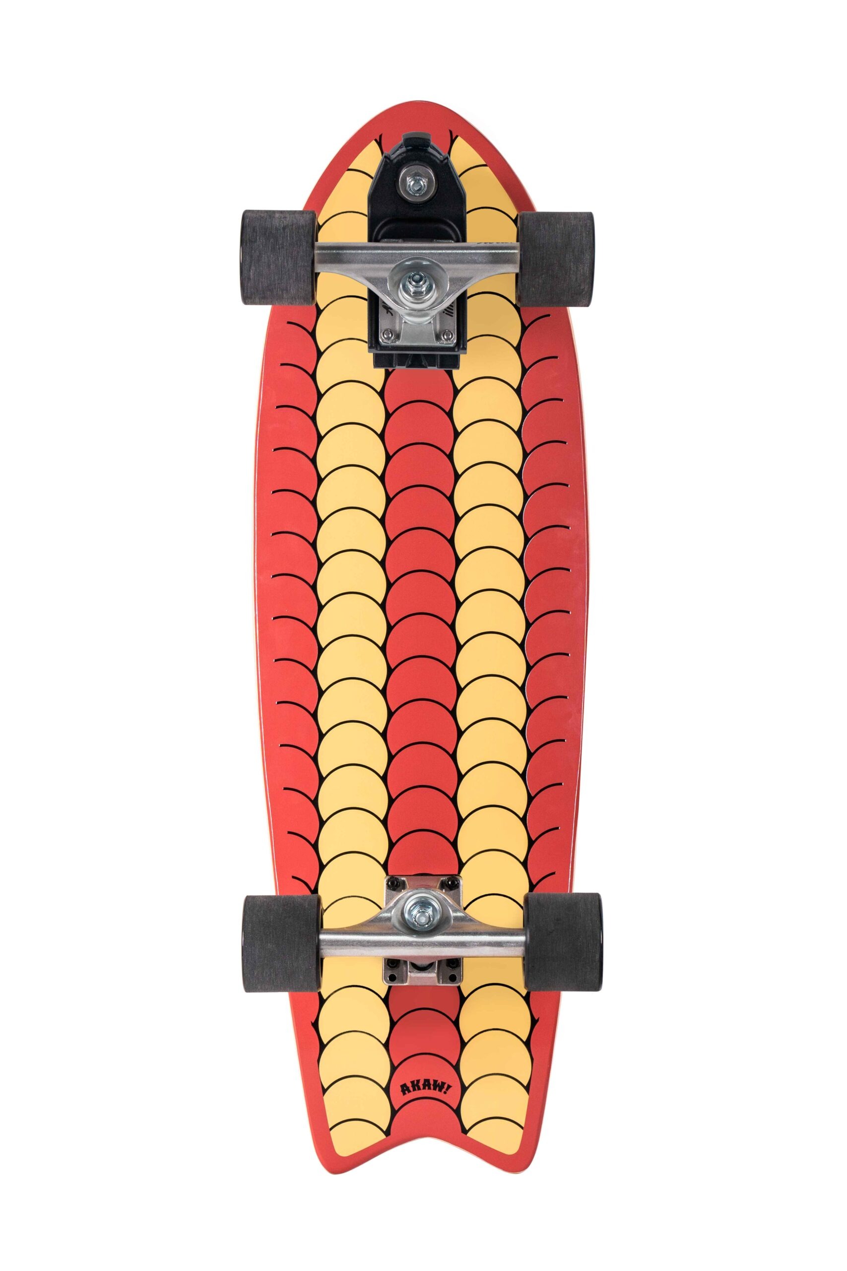 AKAW! - Street Code Brown 9.5" x 30" Complete Surfskate Cruiser Skateboard