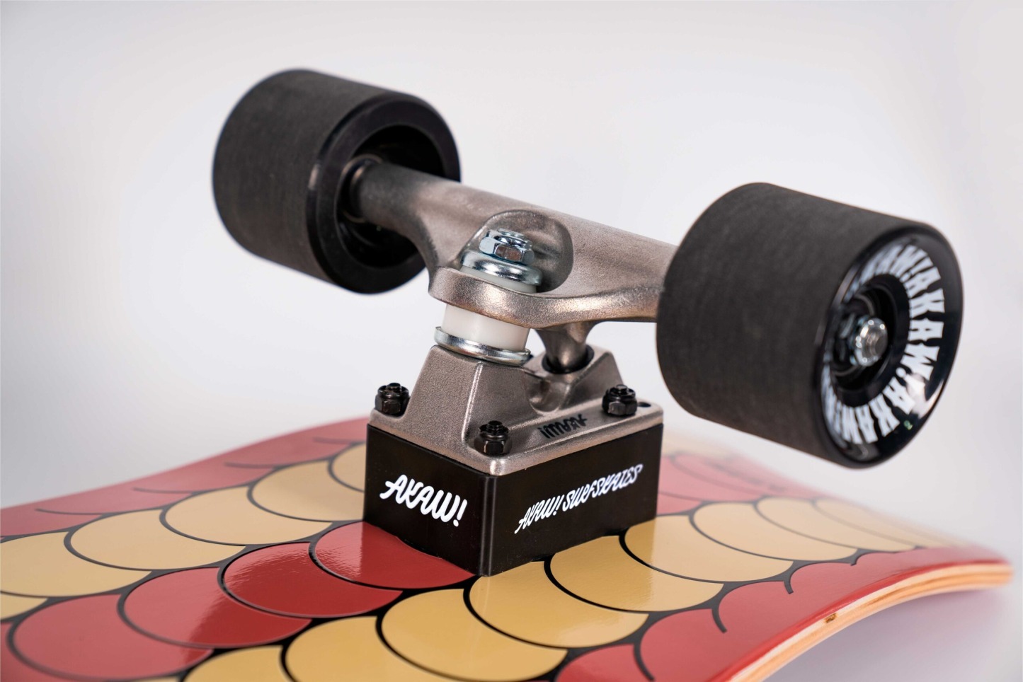 AKAW! - Street Code Brown 9.5" x 30" Complete Surfskate Cruiser Skateboard