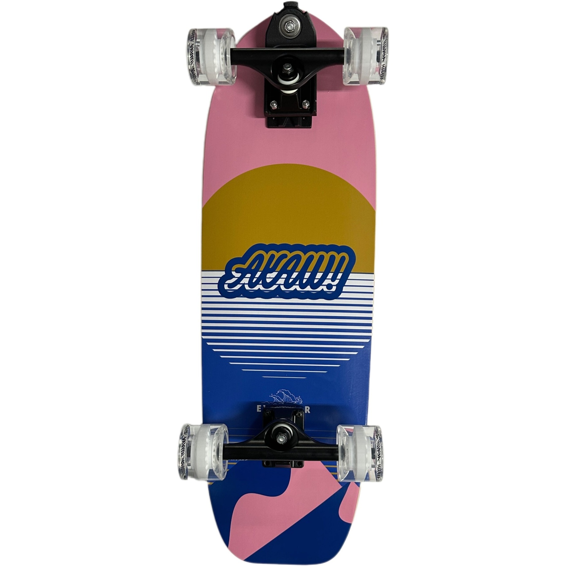 AKAW! - Sunbeach 9.625" x 30.75" Complete Surfskate Cruiser Skateboard