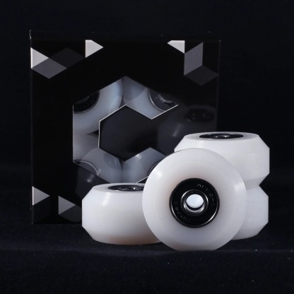 CHROMA - White UHMW Aggressive Inline Skate Antirocker Wheels