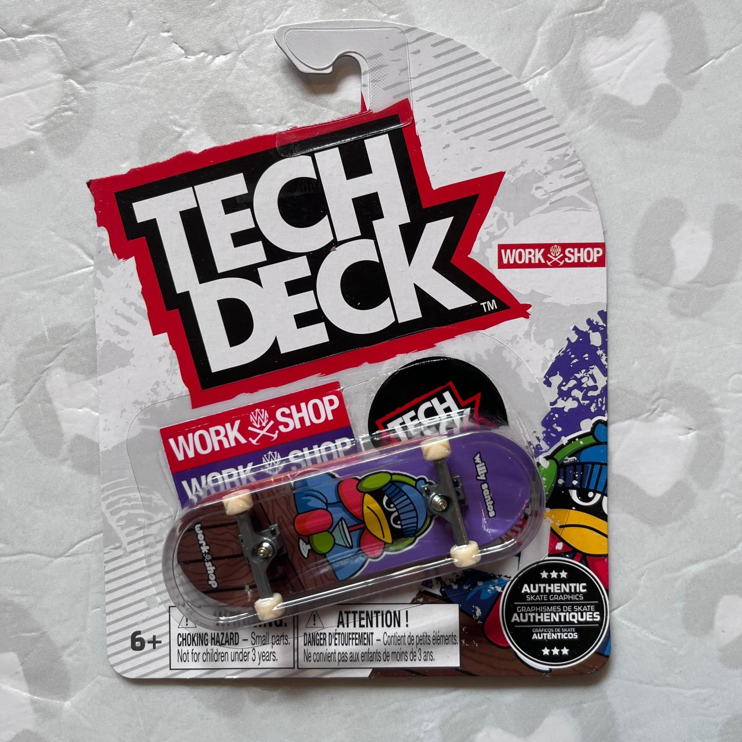 TECH DECK - Plastic Single 30mm Fingerboards (Set Beta)