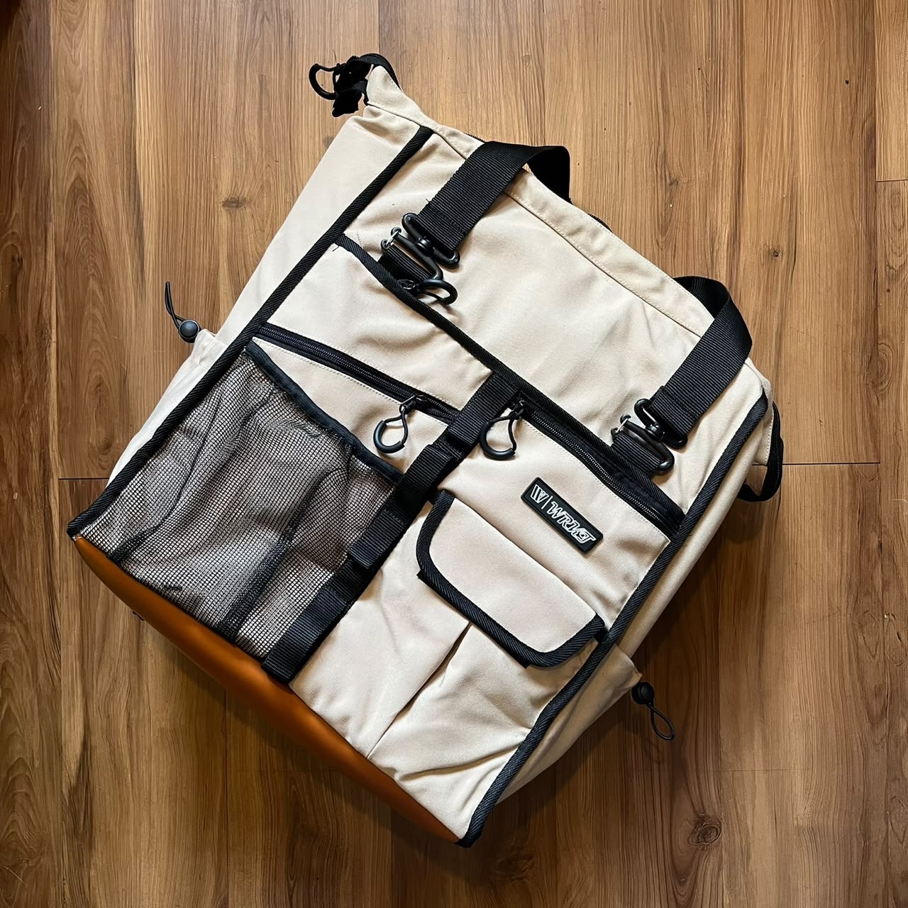 WRKT - Khaki Charu Skate Carrier Tote / Backpack