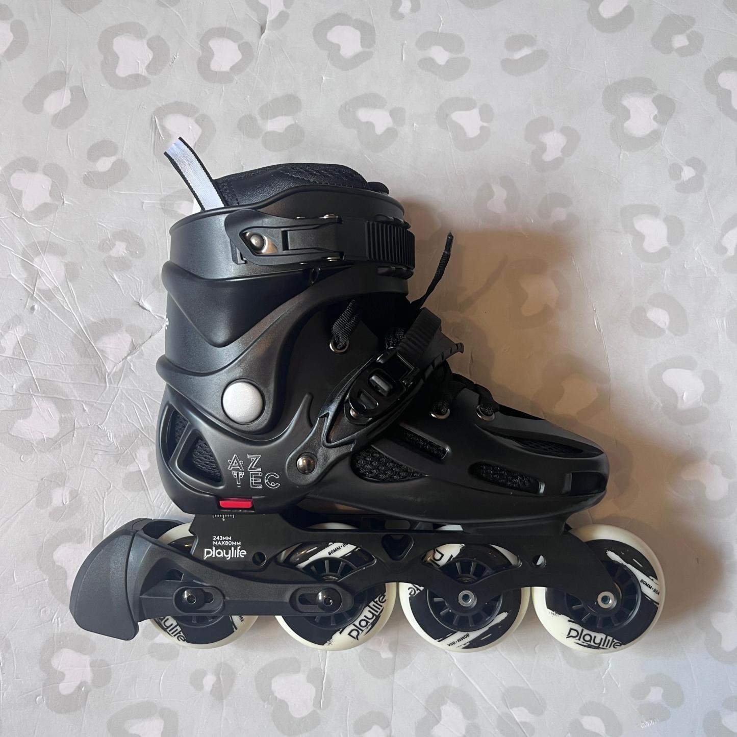 Burton 05 ROLLER PACK BLACK 極美品 PLAYLIFE - Aztec Urban Inline Skates (FREE HEEL BRAKE