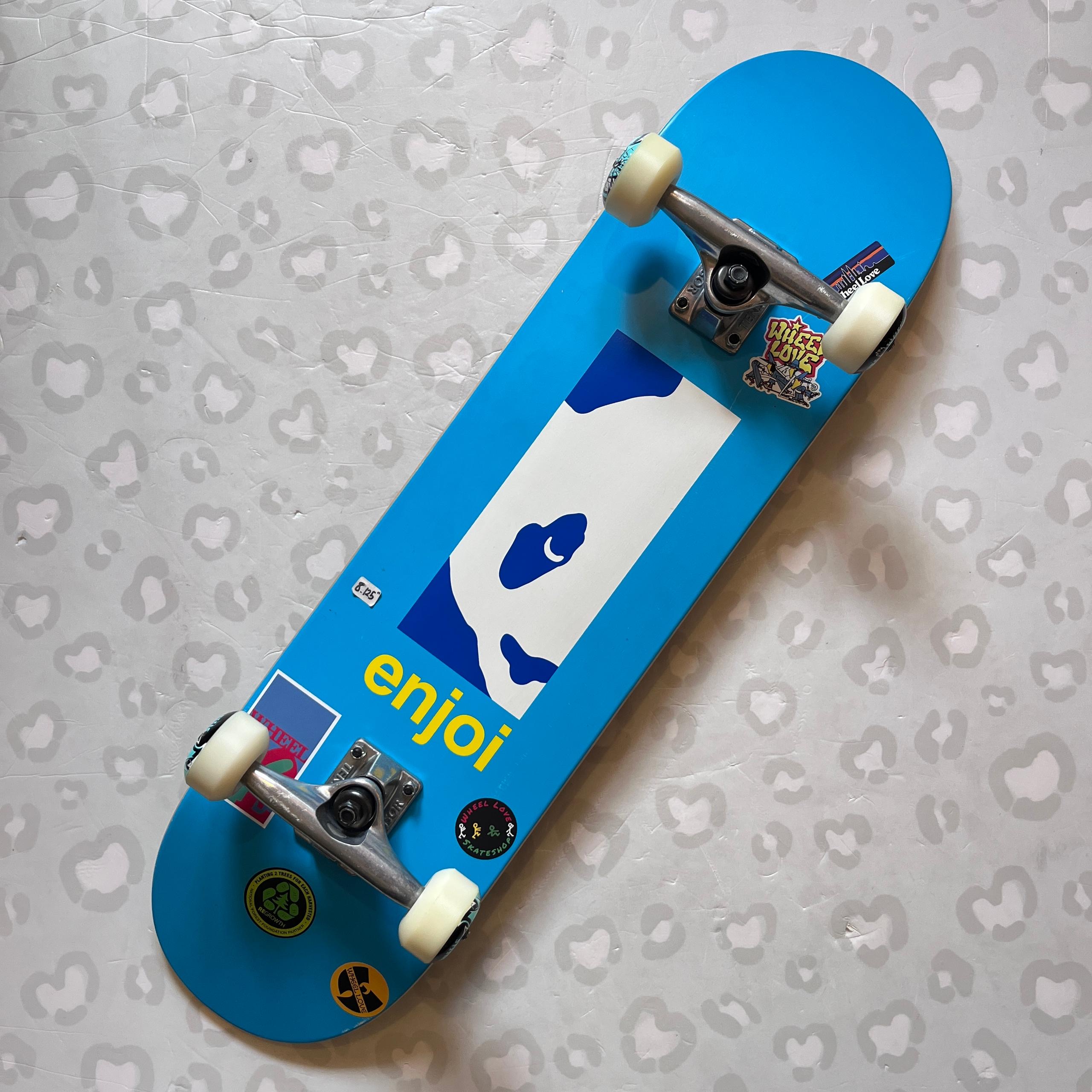ENJOI - Blue Box Panda 8.125" Complete Skateboard (Spitfire Premium Setup Promo)
