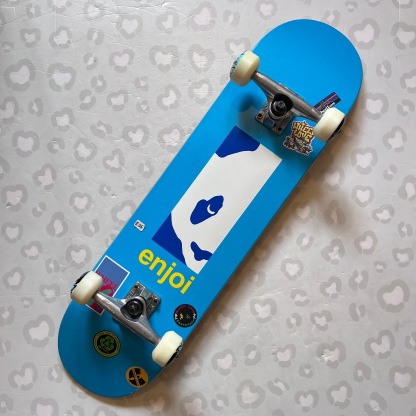 ENJOI - Blue Box Panda 8.125" Complete Skateboard (Spitfire Premium Setup Promo)