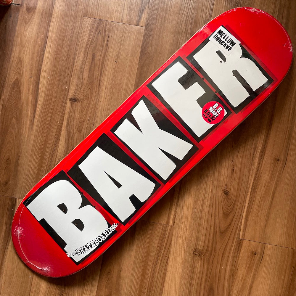 BAKER - Brand Logo White 8.5" Skateboard