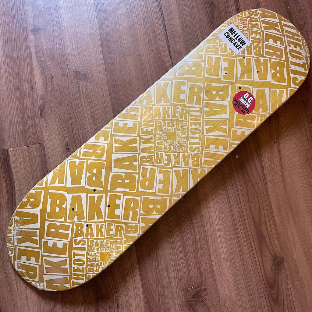 BAKER - Theotis Labyrinth Yellow 8.475" Skateboard