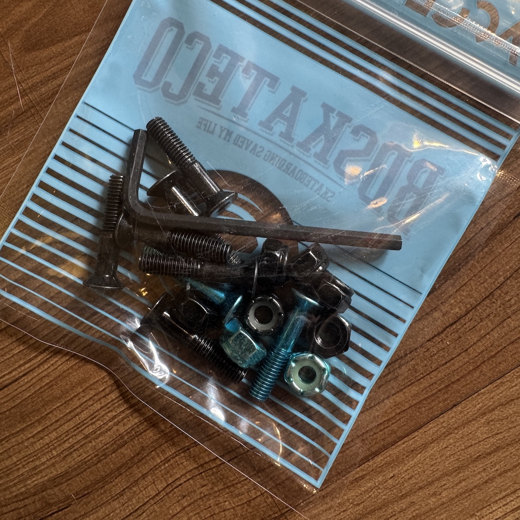 BD SKATE CO - 1" Allen Skateboard Hardware (Multiple Colours)