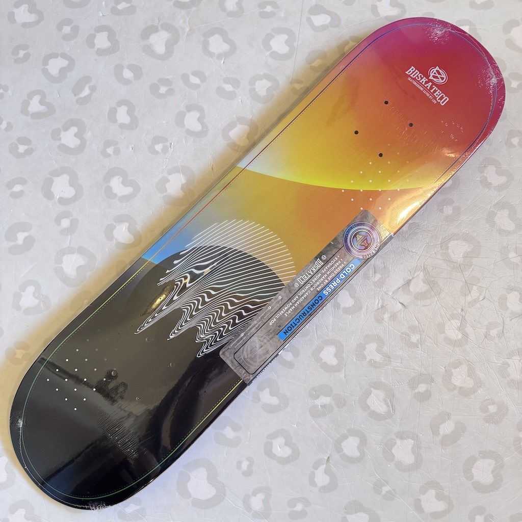 BD SKATE CO - Orange Glitch 8.0" Skateboard Deck